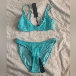 Triangl Swimwear Blue Bikini Set Sleek Design